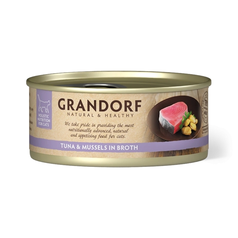 Grandorf Tuunikala filee ja Rannakarbid konserv kassidele 70g