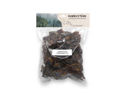 Koerustükk kuivatatud kanamagu koerale 500g