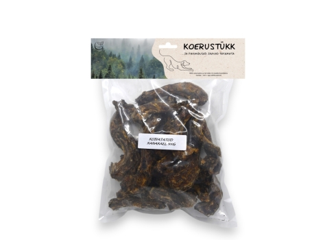 Koerustükk kuivatatud kanakael koerale 500g