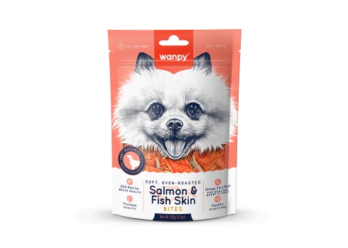 Wanpy Dogs Salmon Fish Shape bites koera maius 100g