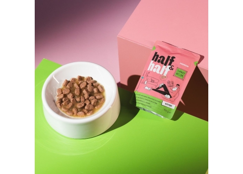 Half&Half Kitten kalkun želees kassi märgtoit 22x100g