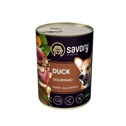 Savory konserv koertele Gourmand Duck 6x400g