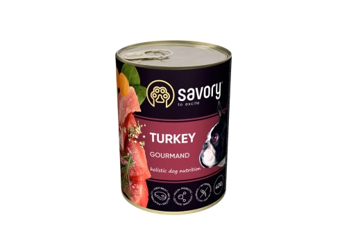 Savory konserv koertele Gourmand Turkey 6x400g