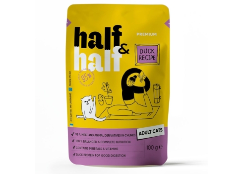 Half&Half Adult part kastmes kassi märtoit 22x100g