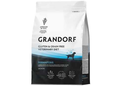Grandorf Dog Vet Dermatosis Lõhe koeratoit 3kg