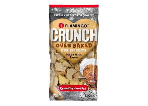 Flamingo maius koerale Crunch Mix loomakujulised 500g