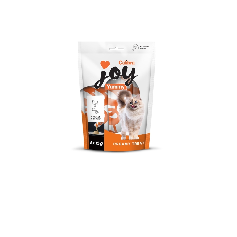 Calibra Joy Yummy Chicken & Shrimp maius kassidele 5x15g