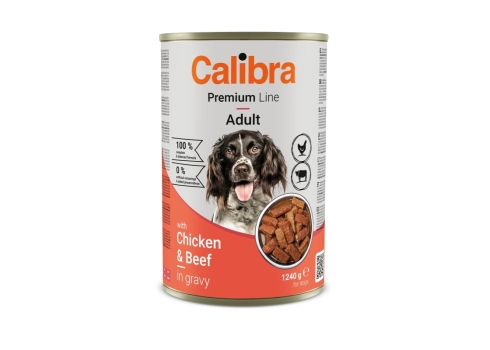 Calibra Premium Chicken & Beef konserv koertele 1240g
