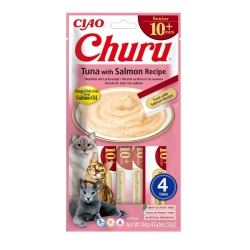Churu Senior Tuna&Salmon maius kassile 4x14g
