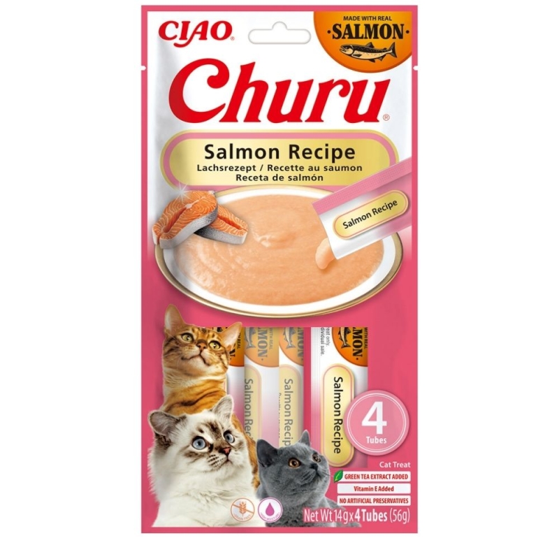 Churu Cat Salmon maius kassile 4x14g