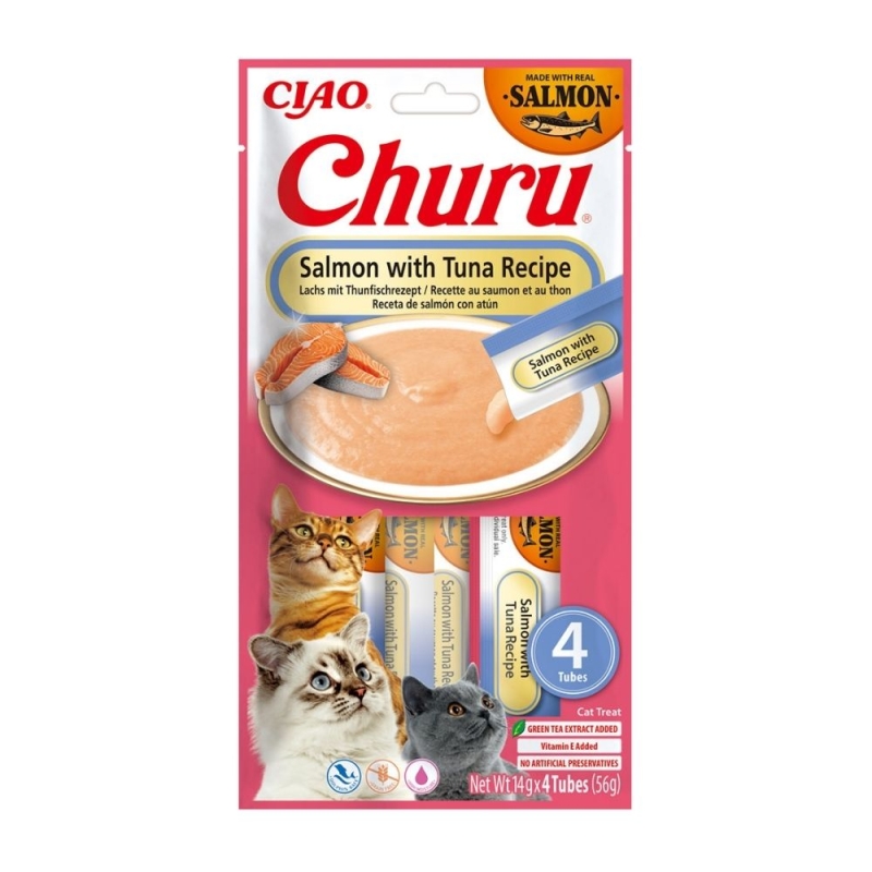Churu Cat Salmon&Tuna maius kassile 4x14g