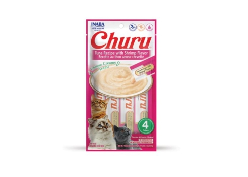 Churu Cat Lux Tuna&Tiger Prawns maius kassile 4x14g