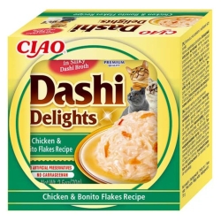 Churu Cat Dashi Delights Chicken&Bonito flakes konserv kassile 70g