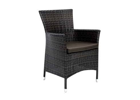 Tool WICKER-1 padjaga 61x58xH86cm, tumepruun