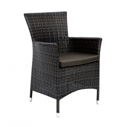 Tool WICKER-1 padjaga 61x58xH86cm, tumepruun