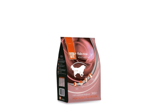 Total Bite koeratoit Fish & Rice 12kg