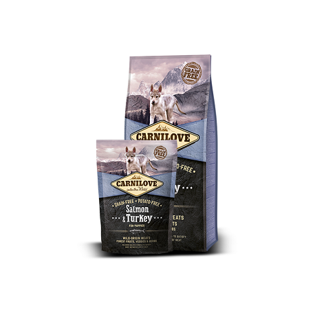 CARNILOVE Salmon & Turkey for Puppies koeratoit 12kg CARNILOVE Salmon & Turkey for Puppies koeratoit 12kg