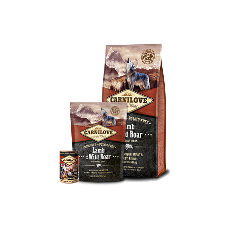 CARNILOVE Lamb & Wild Boar Adult koeratoit 12kg CARNILOVE Lamb & Wild Boar Adult koeratoit 12kg