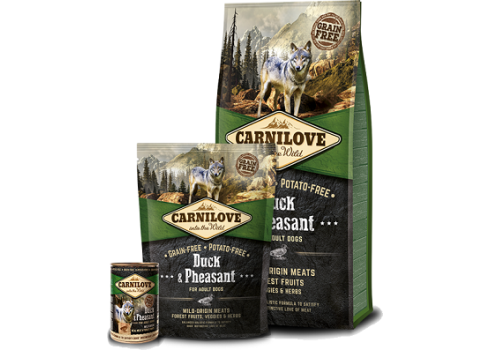 CARNILOVE Duck & Pheasant Adult koeratoit 12kg