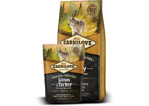 CARNILOVE Salmon & Turkey Large Breed Adult koeratoit 12kg