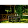 Aiamööbli komplekt Bello Giardino GENIALE tumepruun, 6 tooli + laud