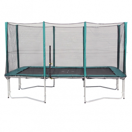 Batuut turvavõrguga 423x274cm, rohelise äärega Batuut turvavõrguga 423x274cm, rohelise äärega