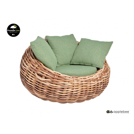 Tugitool Apple Bee COCOON kubu / roheline, 130x130xH76 cm Tugitool Apple Bee COCOON kubu / roheline, 130x130xH76 cm