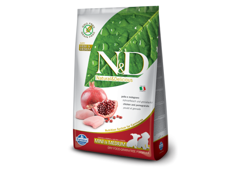 Farmina Chicken & Pomegranate Mini & Medium Puppy koeratoit 2,5kg