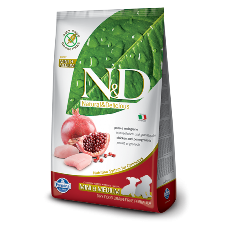Farmina Chicken & Pomegranate Mini & Medium Puppy koeratoit 2,5kg Farmina Chicken & Pomegranate Mini & Medium Puppy koeratoit 2,5kg
