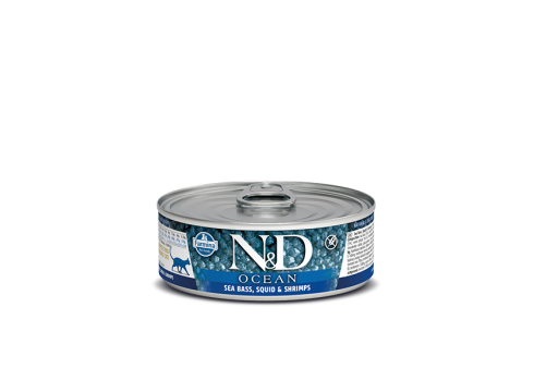 Farmina Ocean Sea Bass, Squid & Shrimp kassikonserv 12x80g