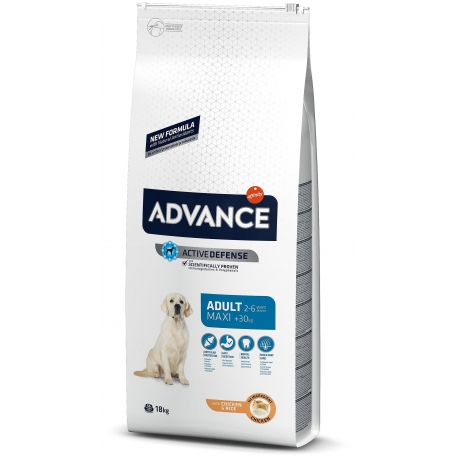 ADVANCE koeratoit Maxi Adult Chicken & Rise 14kg, koeratoidud ADVANCE koeratoit Maxi Adult Chicken & Rise 14kg, koeratoidud
