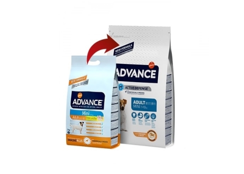ADVANCE koeratoit Mini Adult Chicken & Rice 3kg, koeratoidud