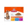 Hill´s Feline Adult Multipack kana/kala/veis kassikonserv 12x85g