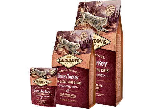 Carnilove Duck & Turkey Large Breed kassitoit 2kg