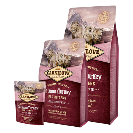 Carnilove Salmon & Turkey Kitten kassitoit 2kg Carnilove Salmon & Turkey Kitten kassitoit 2kg
