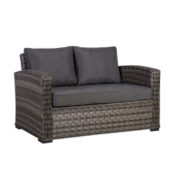Diivan GENEVA 2-kohaline 129x78xH78cm, tumehall