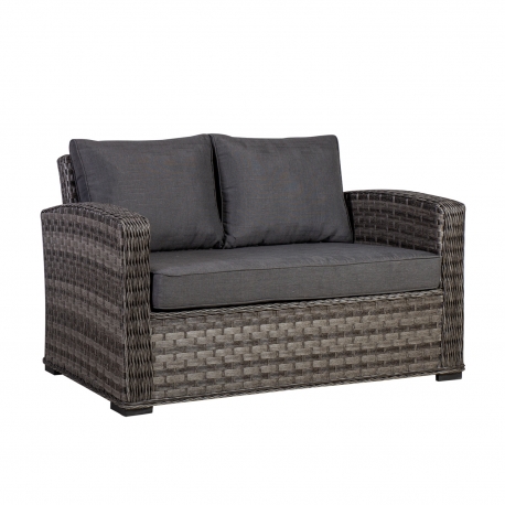 Diivan GENEVA 2-kohaline 129x78xH78cm, tumehall