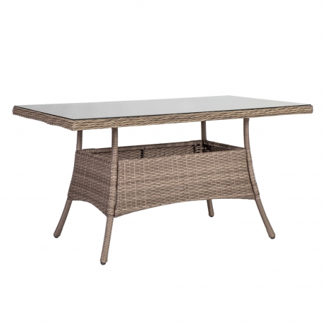 Laud TOSCANA 140x80xH73cm, hallikasbeež Laud TOSCANA 140x80xH73cm, hallikasbeež