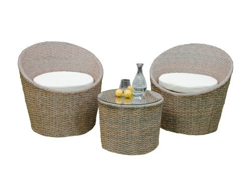 Aiamööbli komplekt Bello Giardino MODICO tumepruun, 2 tooli + laud