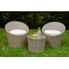 Aiamööbli komplekt Bello Giardino MODICO tumepruun, 2 tooli + laud