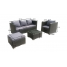 Aiamööbli komplekt Bello Giardino AMARO hall, diivan + laud