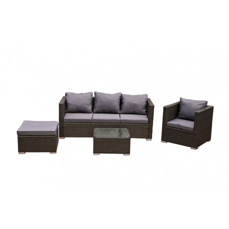 Aiamööbli komplekt Bello Giardino AMARO hall, diivan + laud Aiamööbli komplekt Bello Giardino AMARO hall, diivan + laud