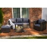 Aiamööbli komplekt Bello Giardino AMARO hall, diivan + laud