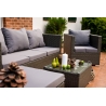 Aiamööbli komplekt Bello Giardino AMARO hall, diivan + laud