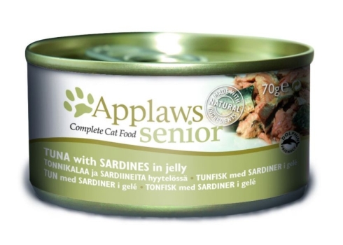 APPLAWS KASSI KONSERV ZELEES SEENIOR TUUNIKALA & SARDIIN 24x70g