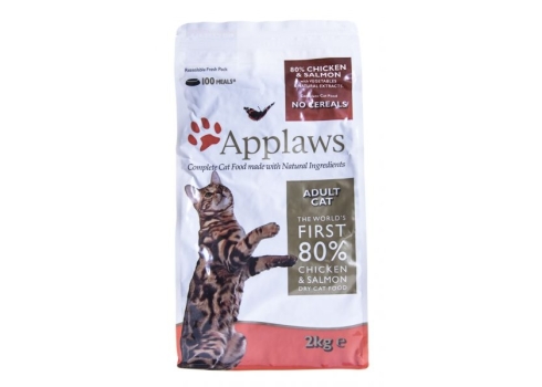 APPLAWS CAT ADULT CHICKEN & SALMON 2kg, hüpoallergeene kassitoit