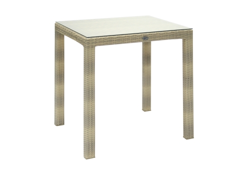 Aiamööbli komplekt WICKER laud ja 4 tooli, beež