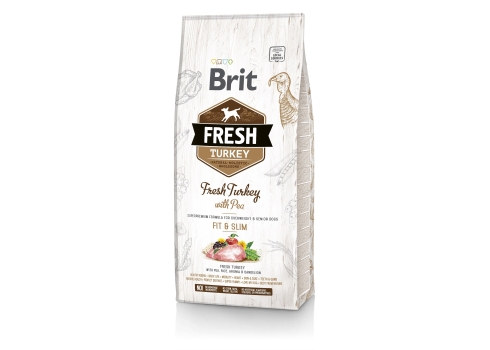 Brit FRESH koeratoit Turkey & Pea for Fit & Slim 2,5kg