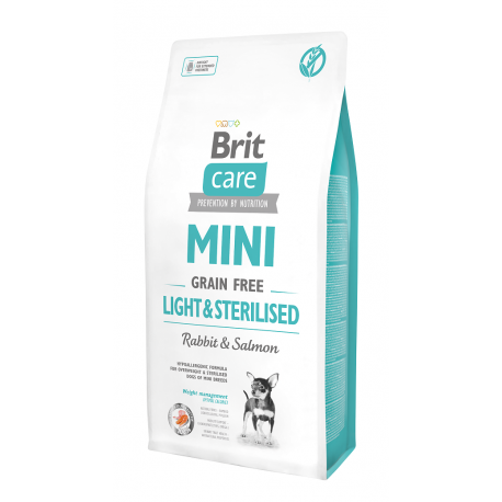 Brit Care Mini Light & Sterilised teraviljavaba koeratoit 2x2kg Brit Care Mini Light & Sterilised teraviljavaba koeratoit 2x2kg