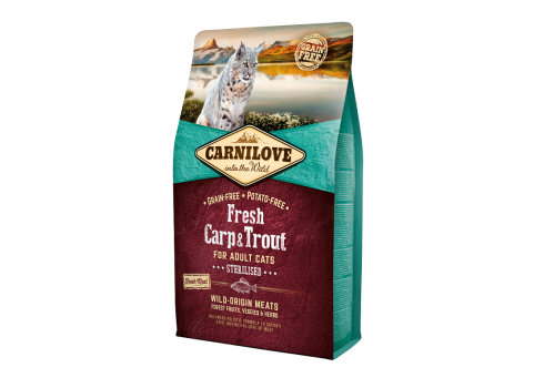 Carnilove FRESH Carp & Trout for Adult Cats - Sterilised 2kg